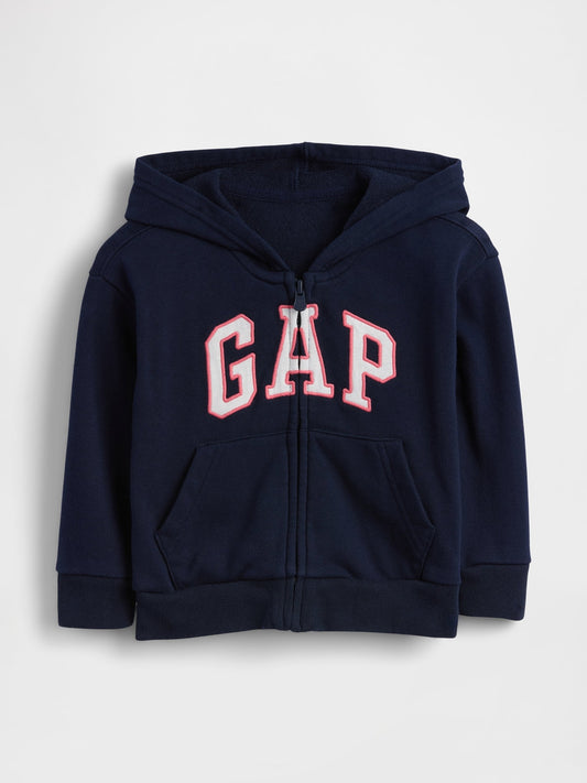 Lacivert Babygap Rahat Logo Fermuarlı Sweatshirt