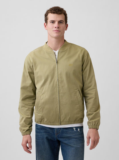 Açık Yeşil Relaxed Bomber Ceket