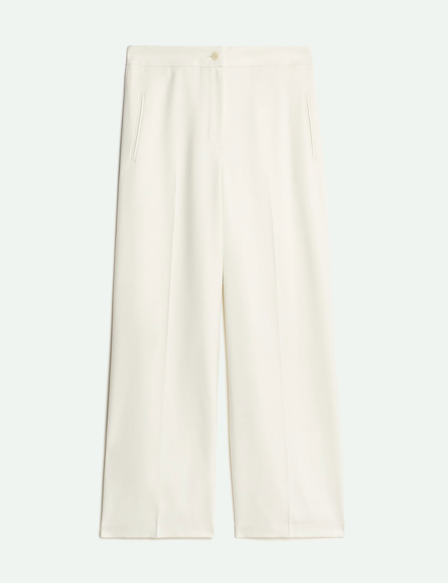 Yün Karışımlı Wide Leg Pantolon