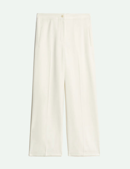 Yün Karışımlı Wide Leg Pantolon