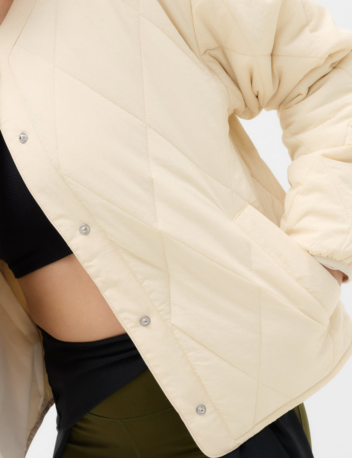 Goodmove Stormwear™ Kapitone Yakasız Kadın Ceket