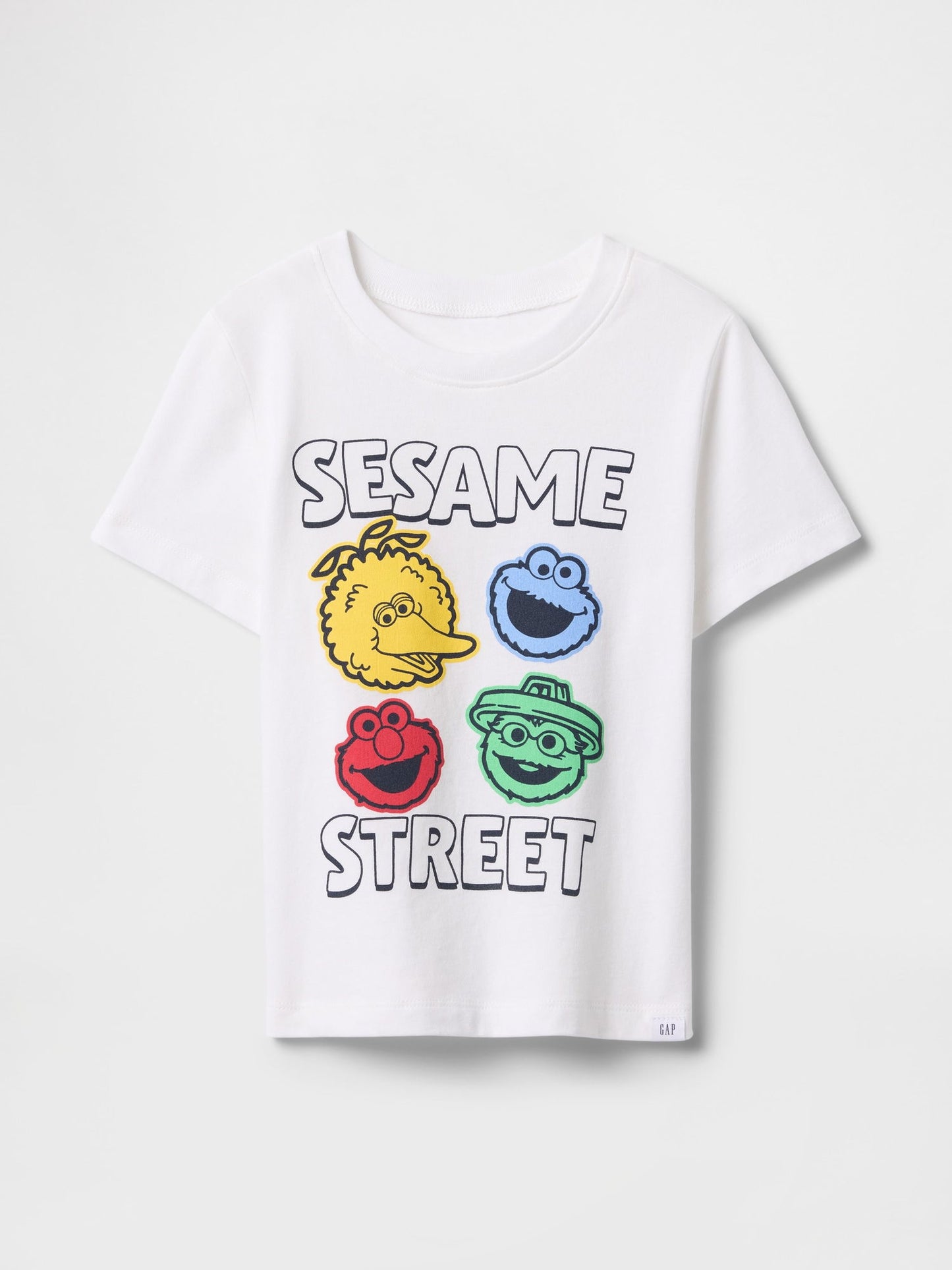 Kırık Beyaz Susam Sokağı Grafikli T-Shirt
