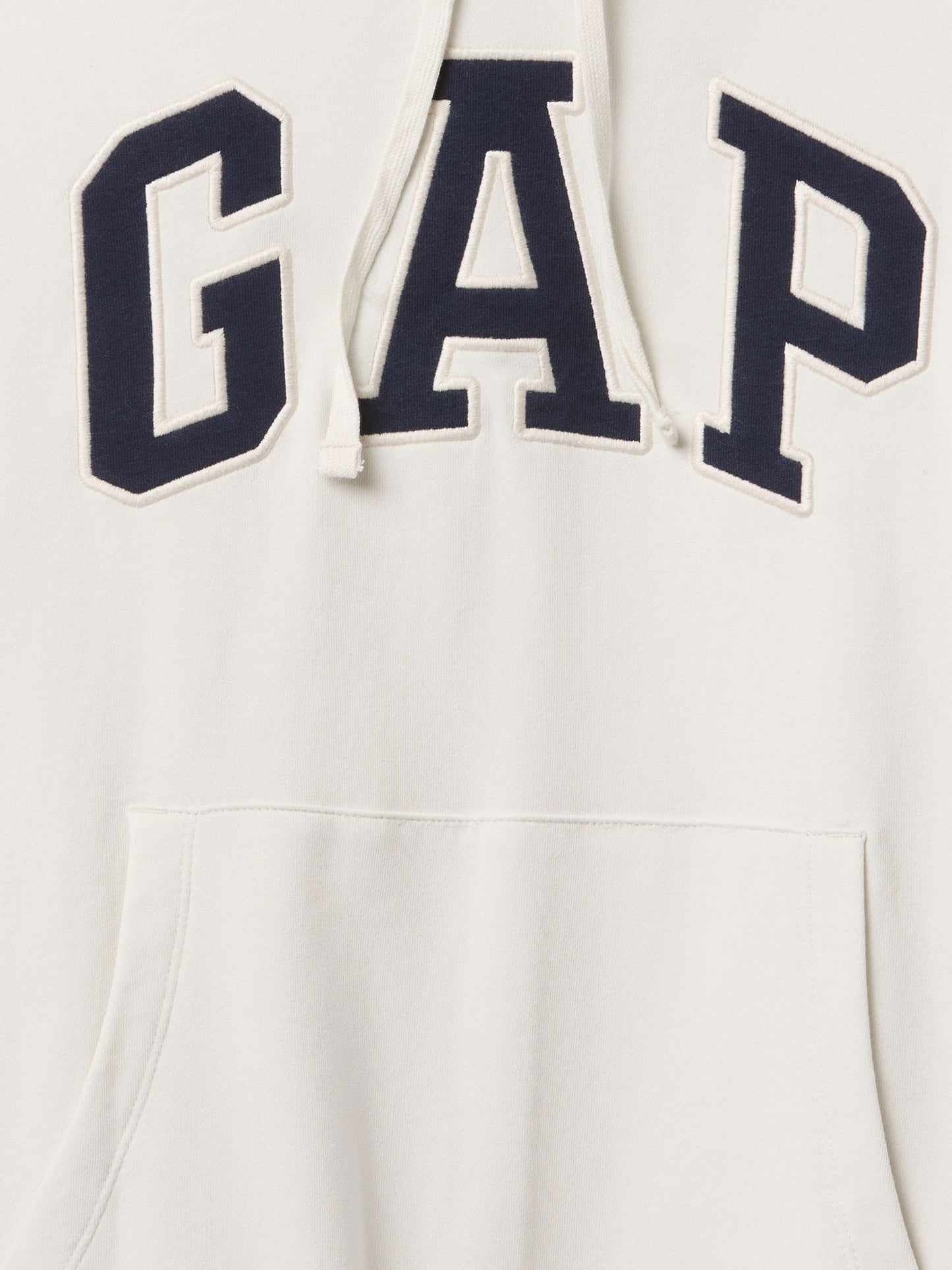 Beyaz Gap Logo Fransız Havlu Kumaş Sweatshirt