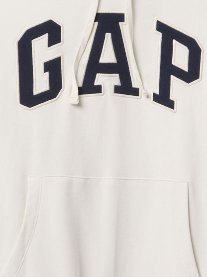 Beyaz Gap Logo Fransız Havlu Kumaş Sweatshirt