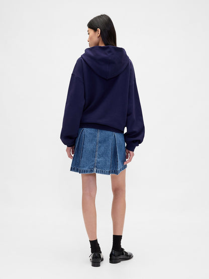 Mavi Gap × Sandy Liang Pileli Denim Mini Etek
