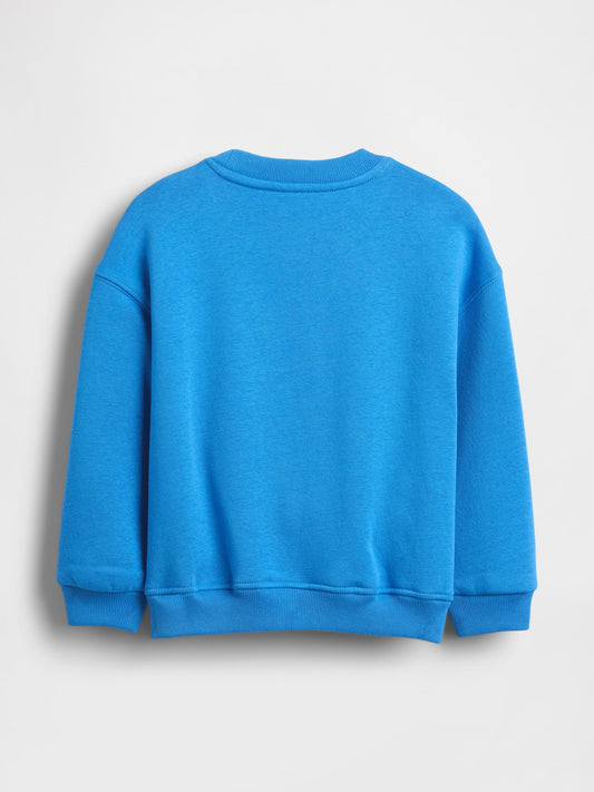 Açık Mavi Vintagesoft Grafik Logo Sweatshirt