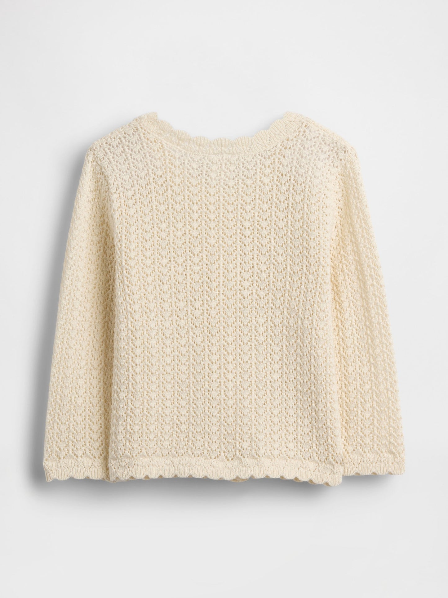 Kırık Beyaz Crochet Hırka