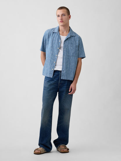 Mavi Denim Dobby Resort Gömlek