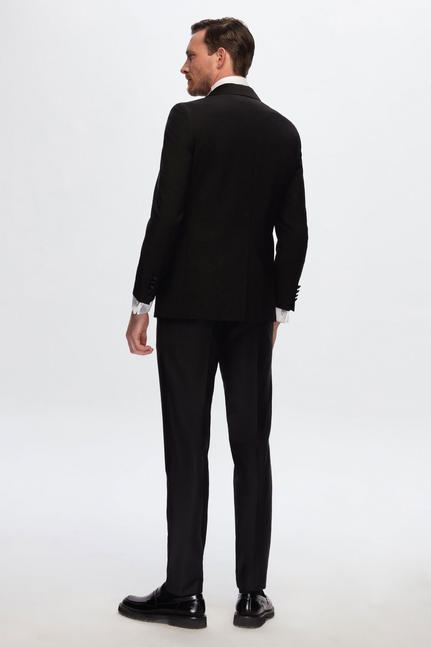 Damat Slim Fit Siyah Düz Damatlık &amp; Smokin Takim