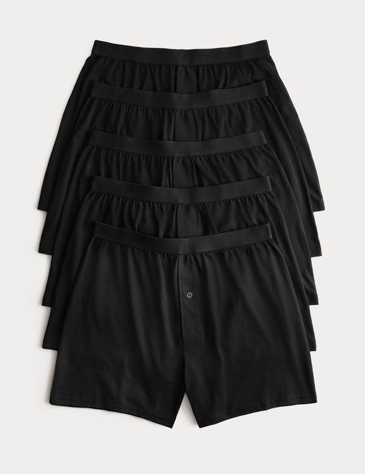 Saf Pamuklu 5'li Cool & Fresh™ Boxer Seti
