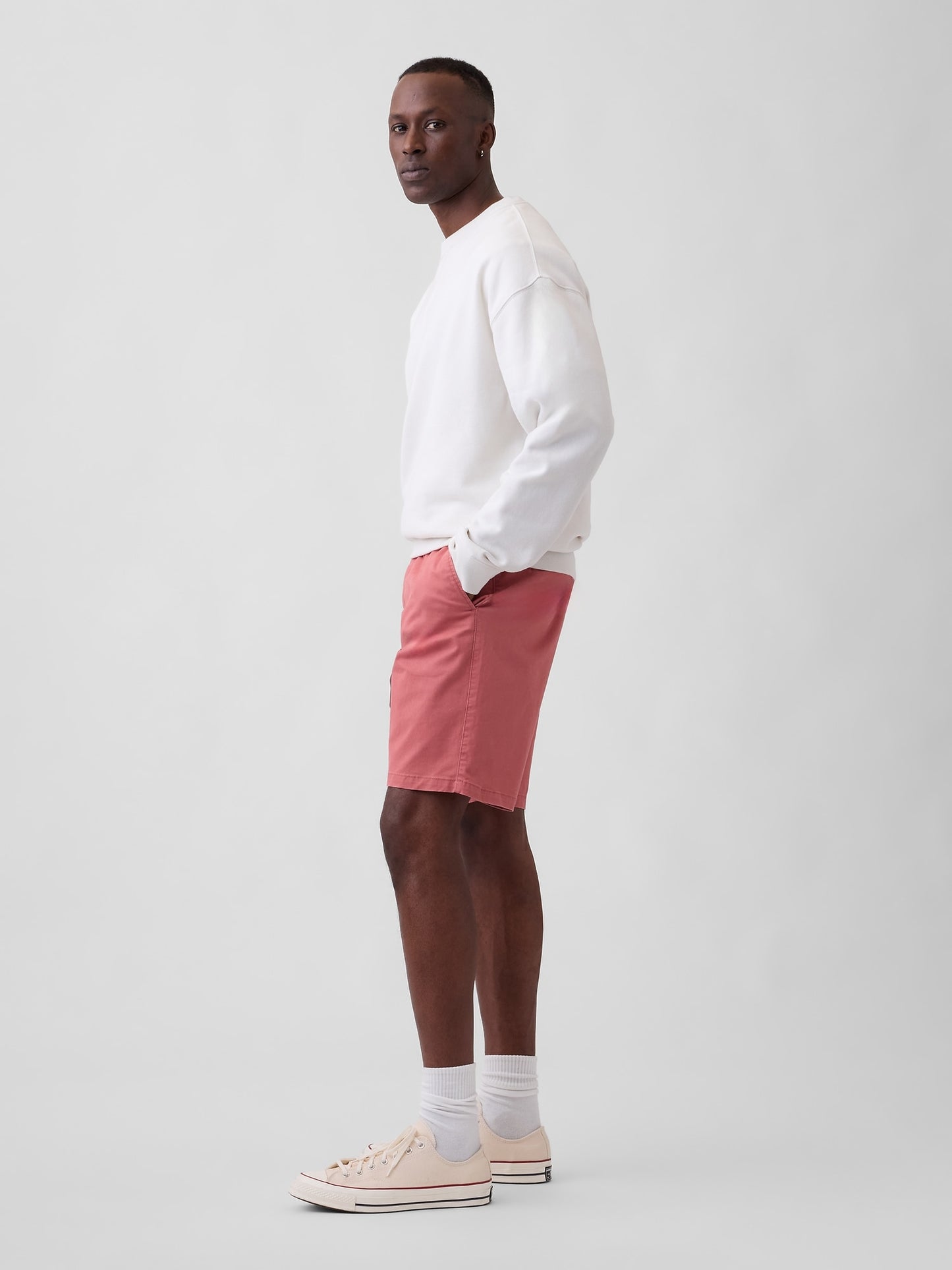 Açık Kırmızı 9 Essential Khaki Şort