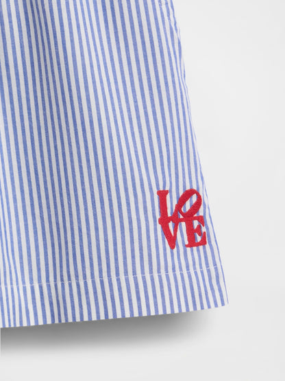 Mavi Robert Indiana Love Poplin Pijama Boxer Şort