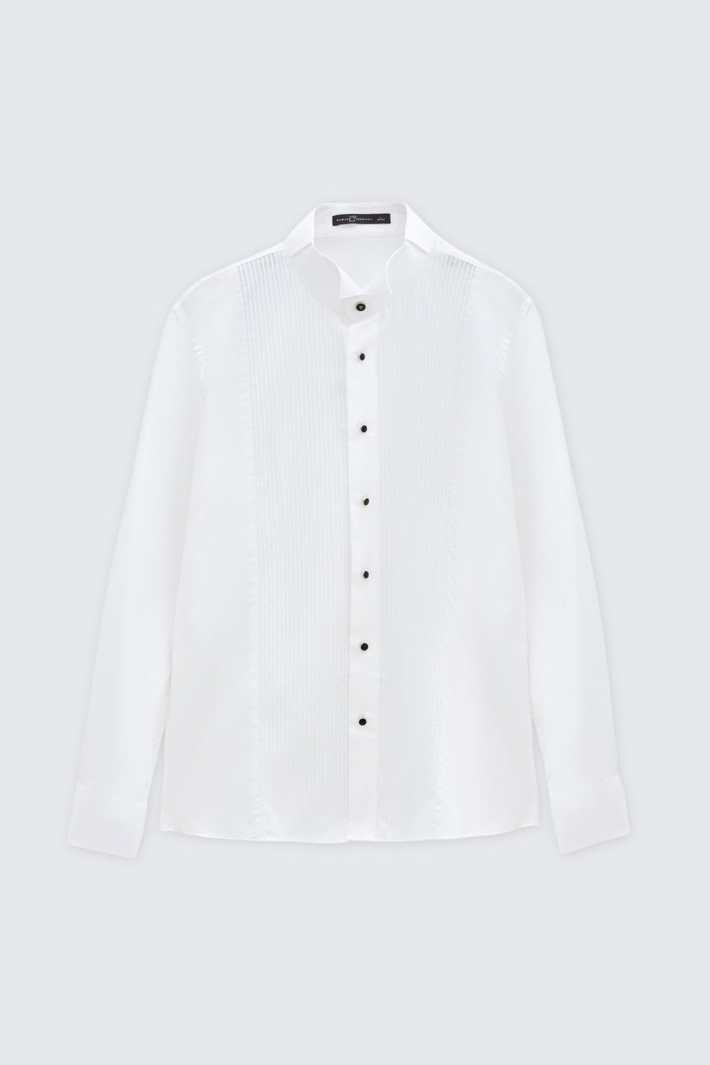 Damat Slim Fit Beyaz Jakar Desenli Smokin Gömlek