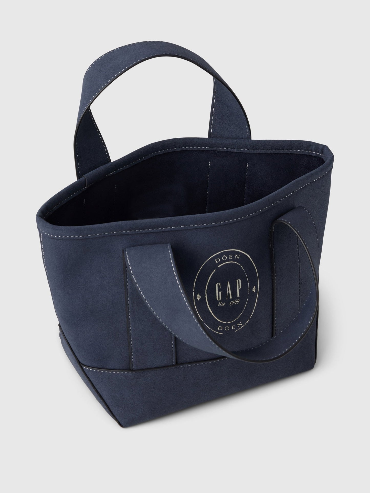 Lacivert Gap × Dôen Süet Tote Çanta