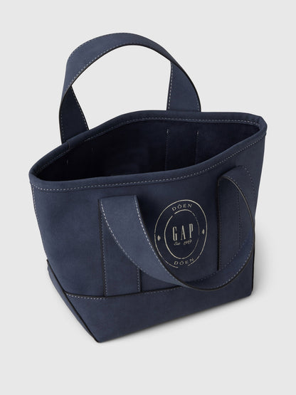 Lacivert Gap × Dôen Süet Tote Çanta