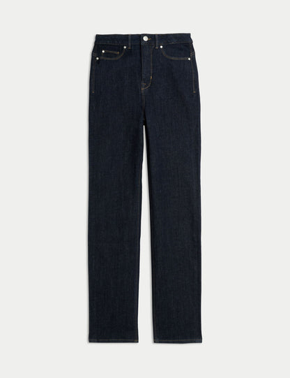 Magic Shaping Yüksek Bel Straight Leg Jean Pantolon
