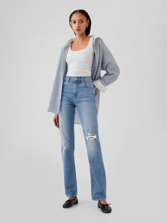 Mavi High Rise '90s Straight Jean Pantolon