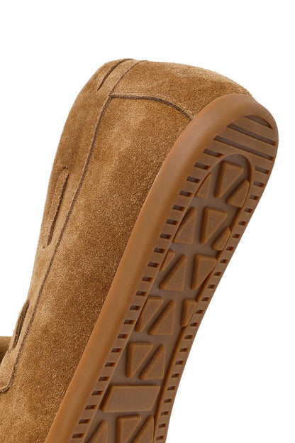Kadın Taba Püsküllü Süet Deri Loafer