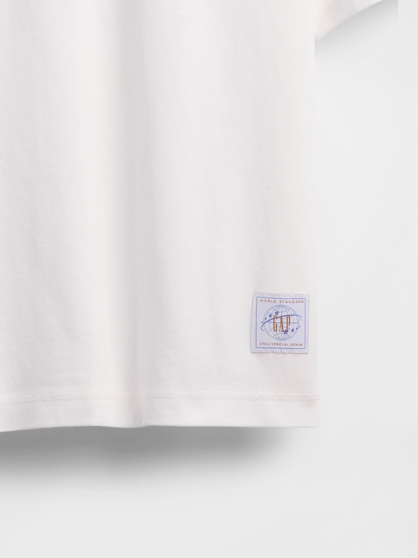 Beyaz Heavyweight Crop Grafik T-shirt