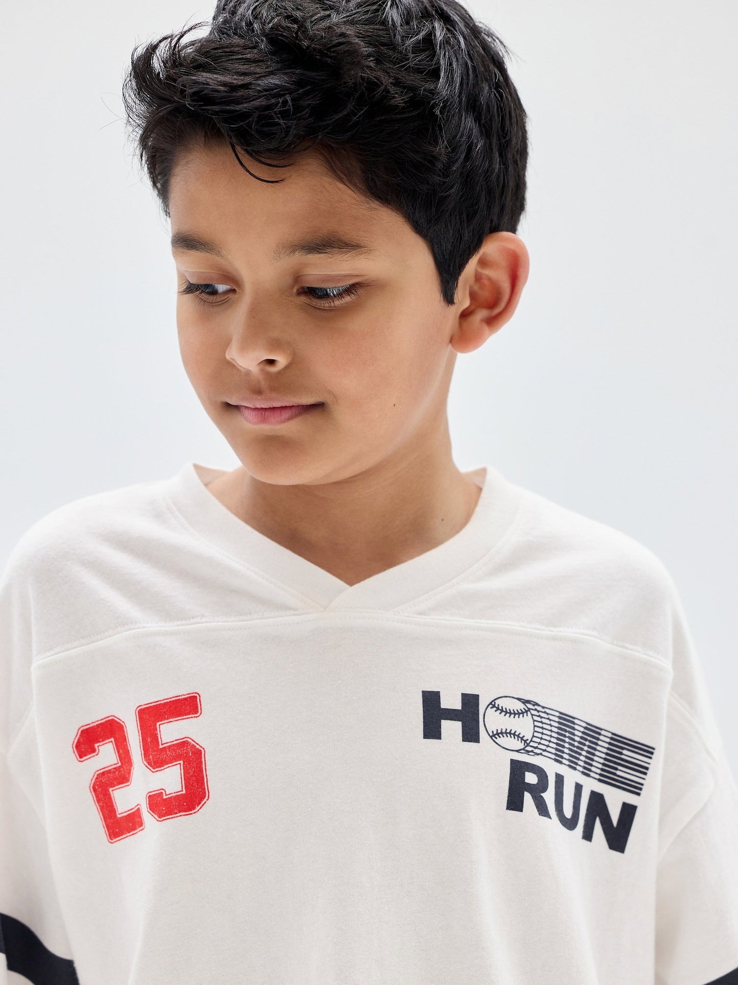 Beyaz Oversized Soccer T-shirt