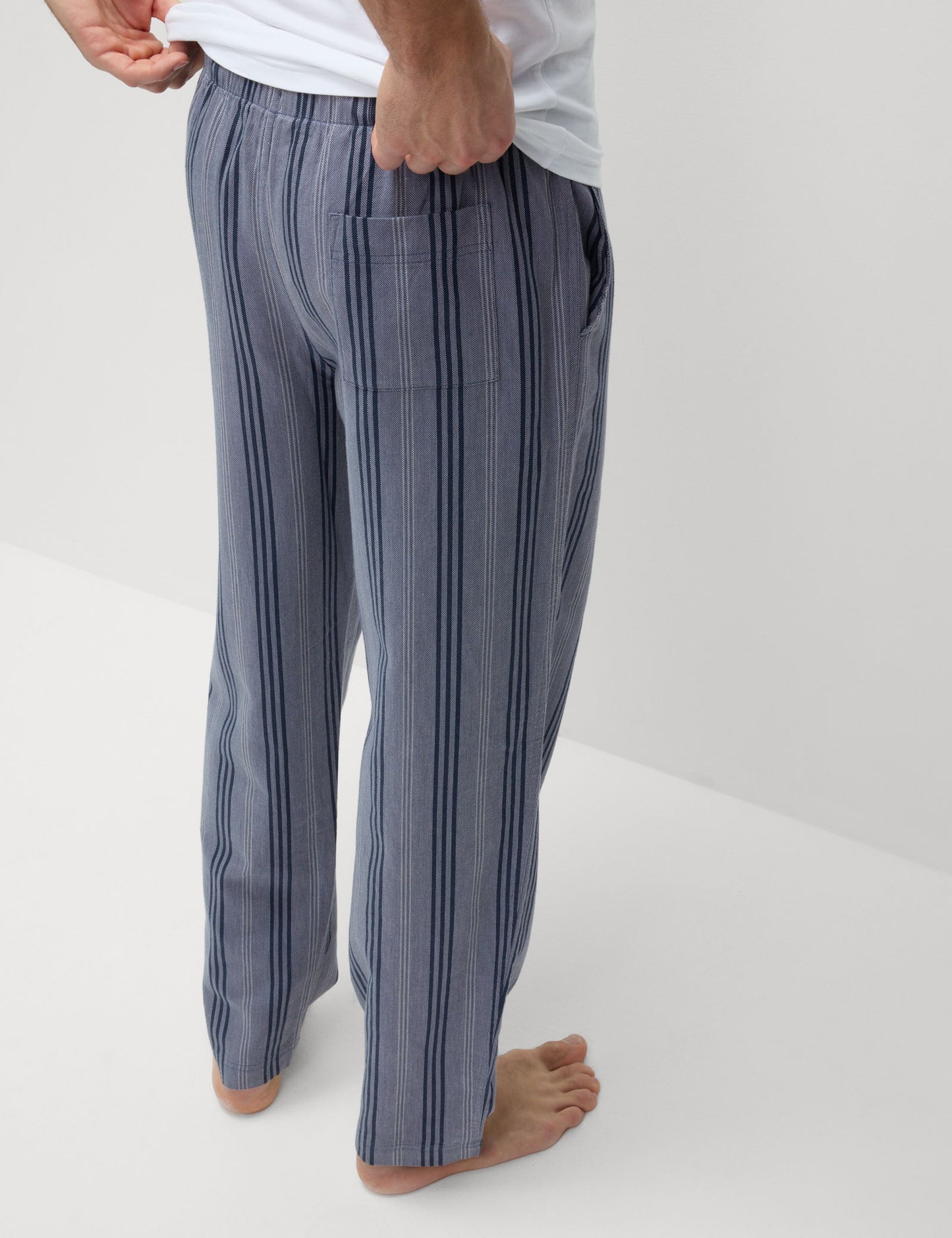 Pamuklu Çizgili Pijama Altı