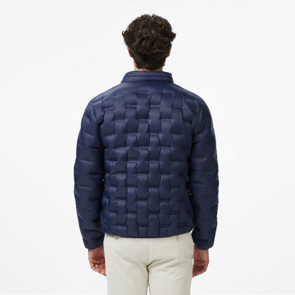 Lacoste Erkek Dik Yaka Kapitone Lacivert Mont