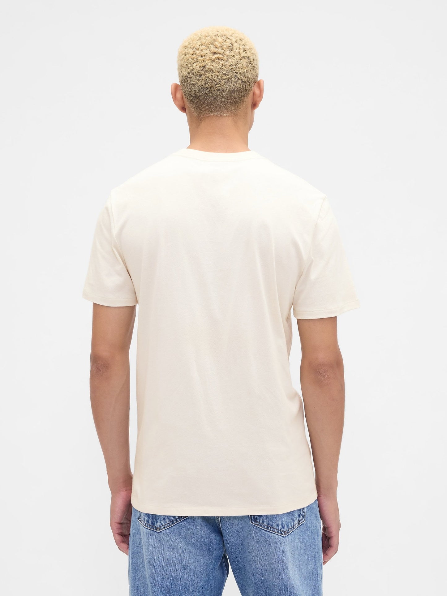 Kırık Beyaz Everyday Soft Gap Logo T-shirt