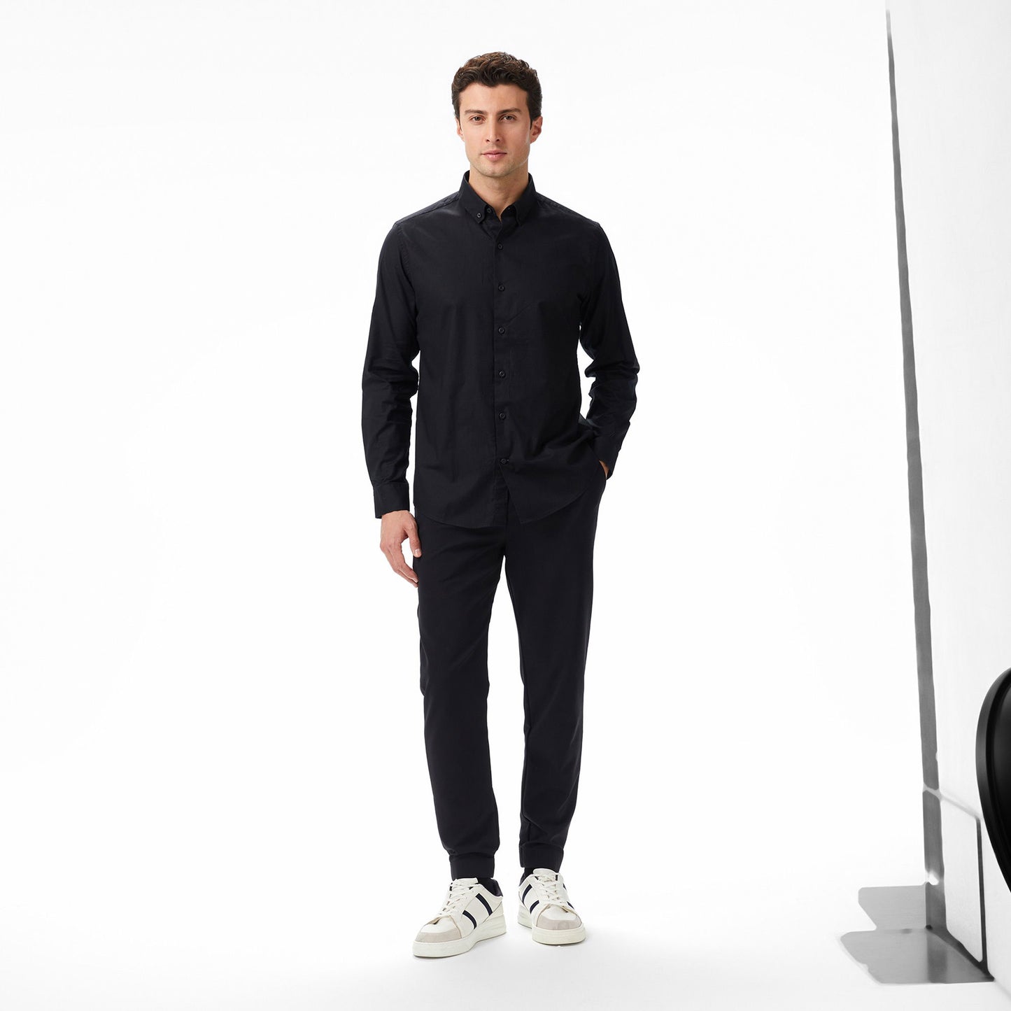 Nautica Erkek Siyah Slim Fit Gömlek