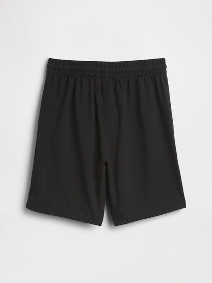 Siyah Relaxed Pull-on Performans Şort