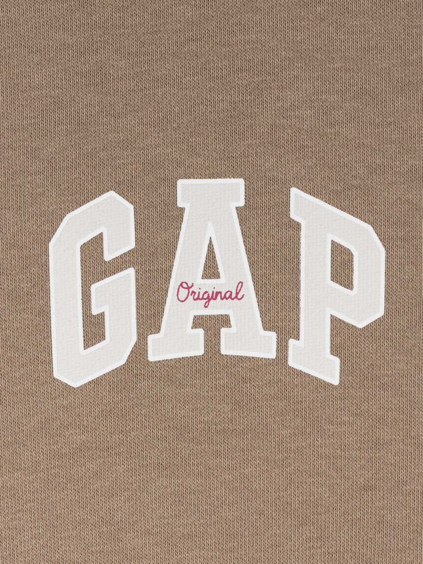 Kahverengi Oversized Gap Logo Fransız Havlu Kumaş T-shirt