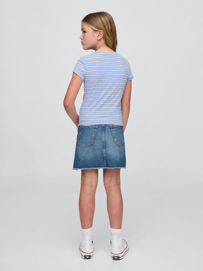 Mavi High Rise Denim Etek