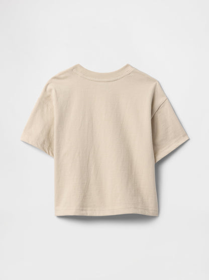 Bej Gap Logo Hot Wheels Grafikli T-shirt