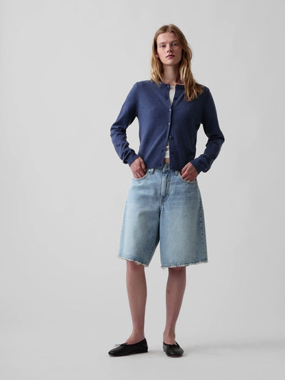 Mavi Cashsoft Crop Hırka