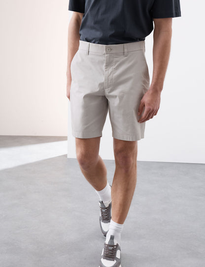 Pamuk Karışımlı Regular Fit Lightweight Chino Şort