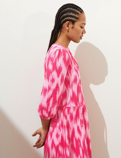 Regular Fit Mini Keten Elbise