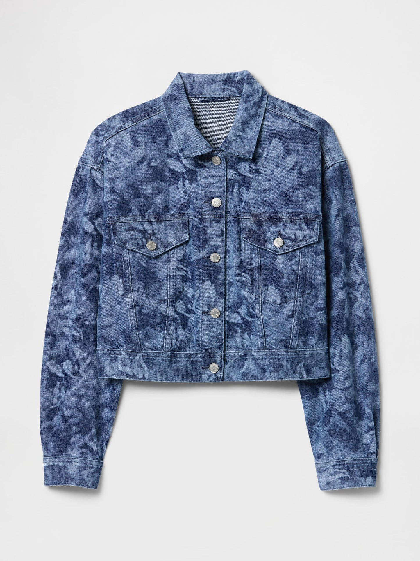 Mavi Crop Floral Denim Icon Ceket