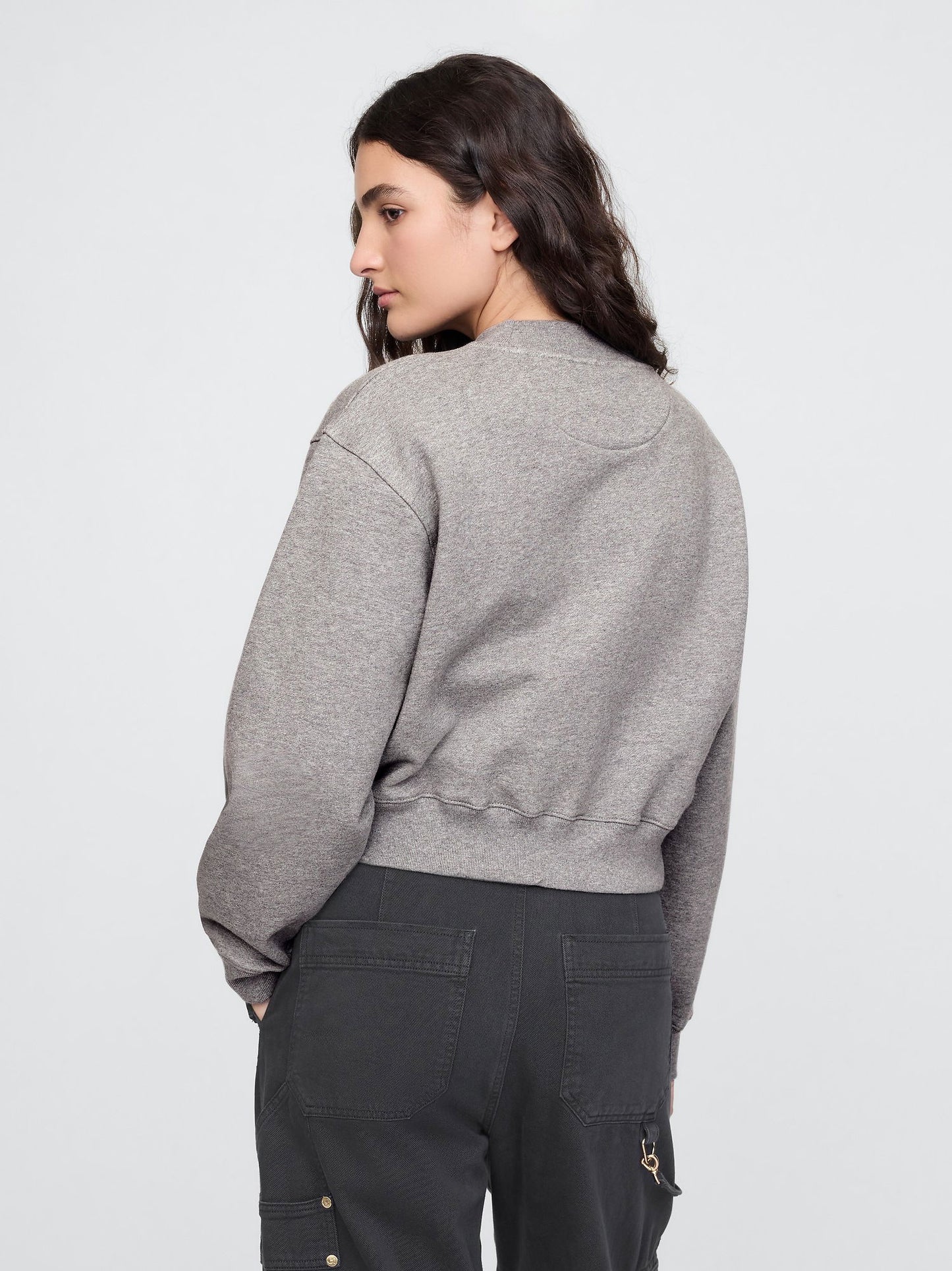 Gri Gap X Cult Gaia Crop Logo Sweatshirt