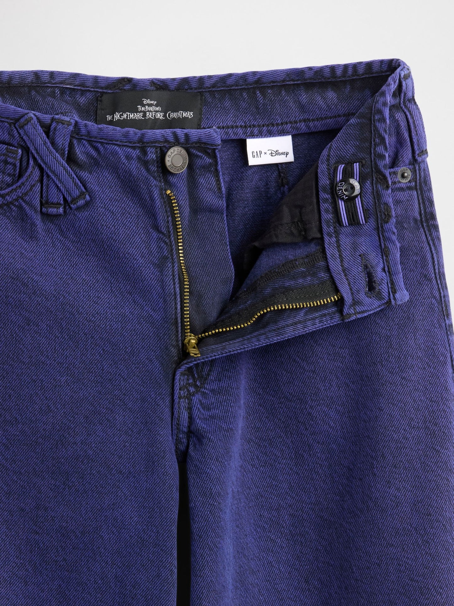 Mor Gap × Disney Tim Burton’s The Nightmare Before Christmas Mid Rise Baggy Jean Pantolon
