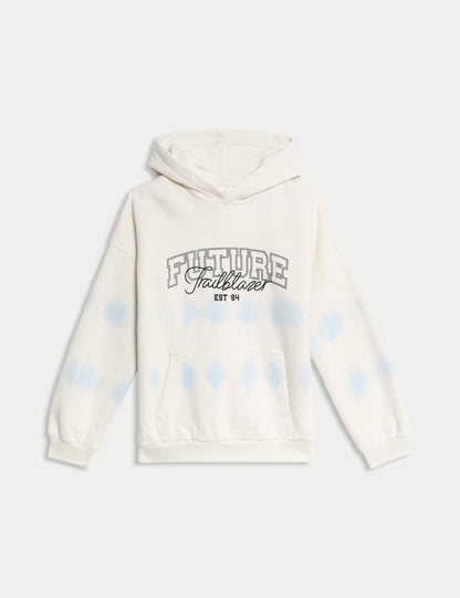 Pamuklu Ombre Grafikli Sweatshirt (6-16 Yaş)