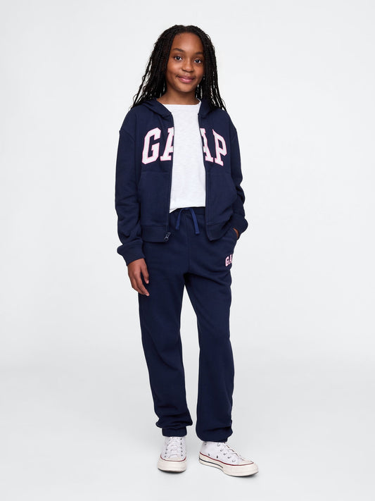 Lacivert Gap Logo Relaxed Havlu Kumaş Jogger Eşofman Altı