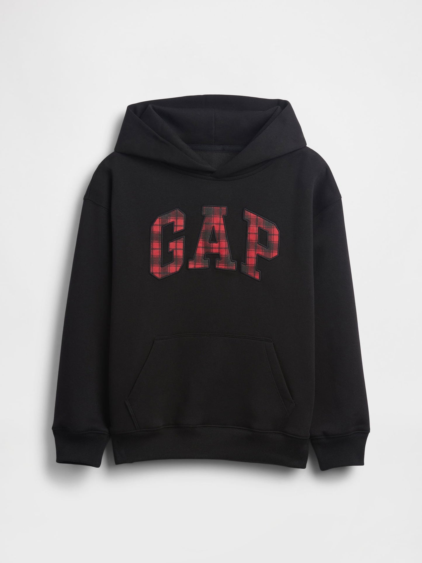 Siyah Vintagesoft Relaxed Ekose Logo Sweatshirt