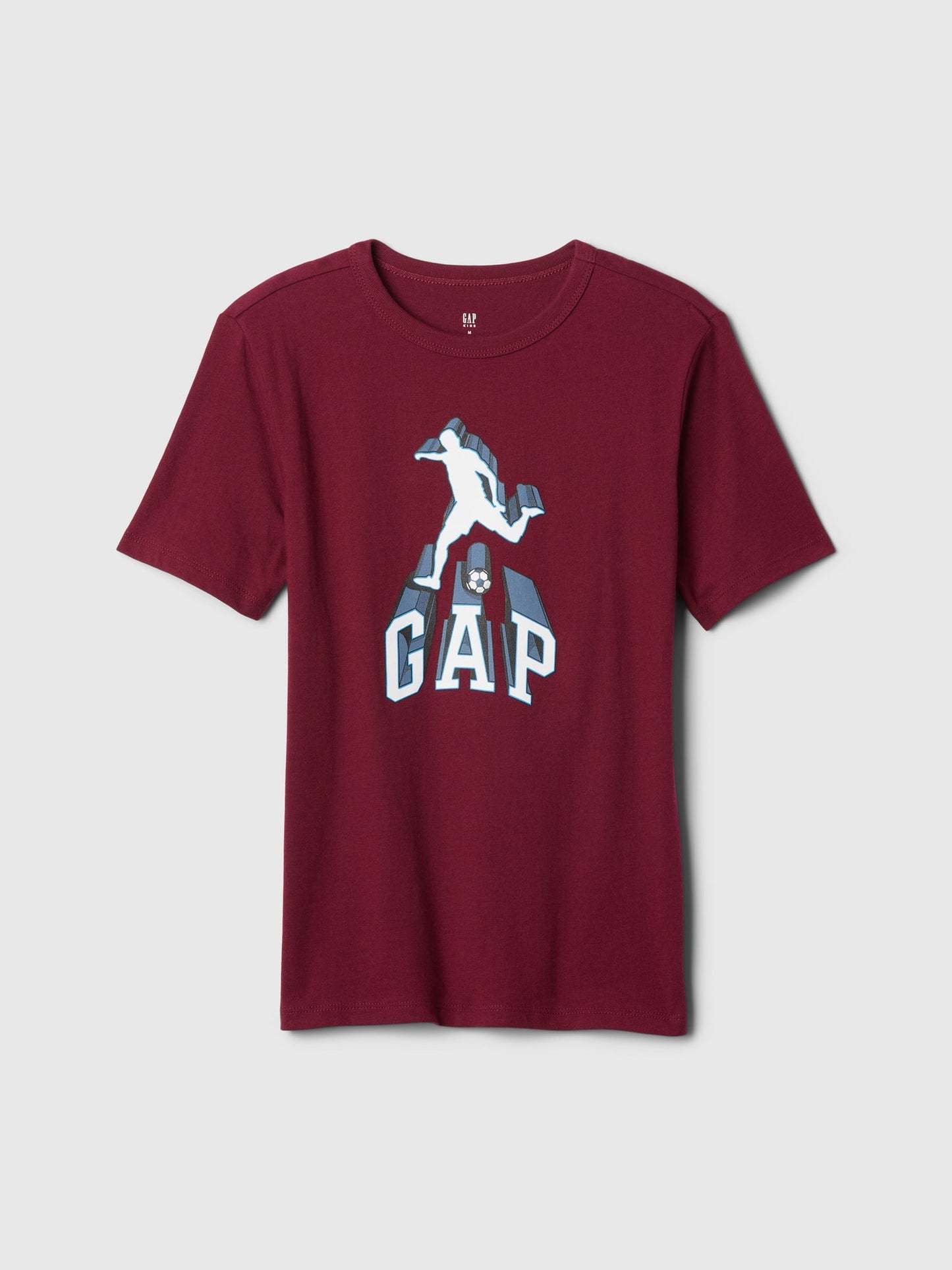Bordo Gap Logo Grafikli T-Shirt