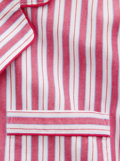 Kırmızı Poplin Pijama Üstü