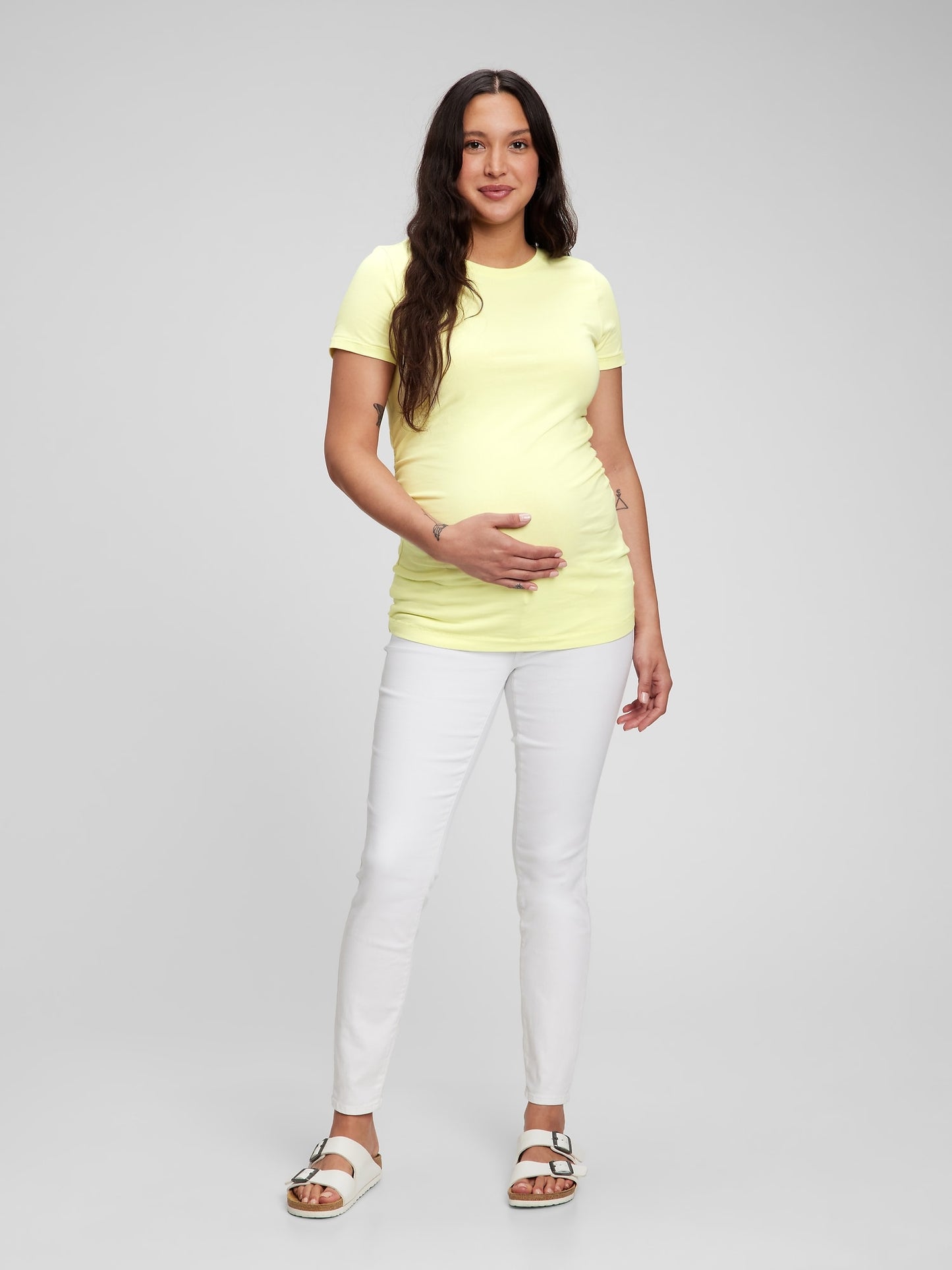 Yeşil Maternity Organik Pamuk Vintage T-shirt