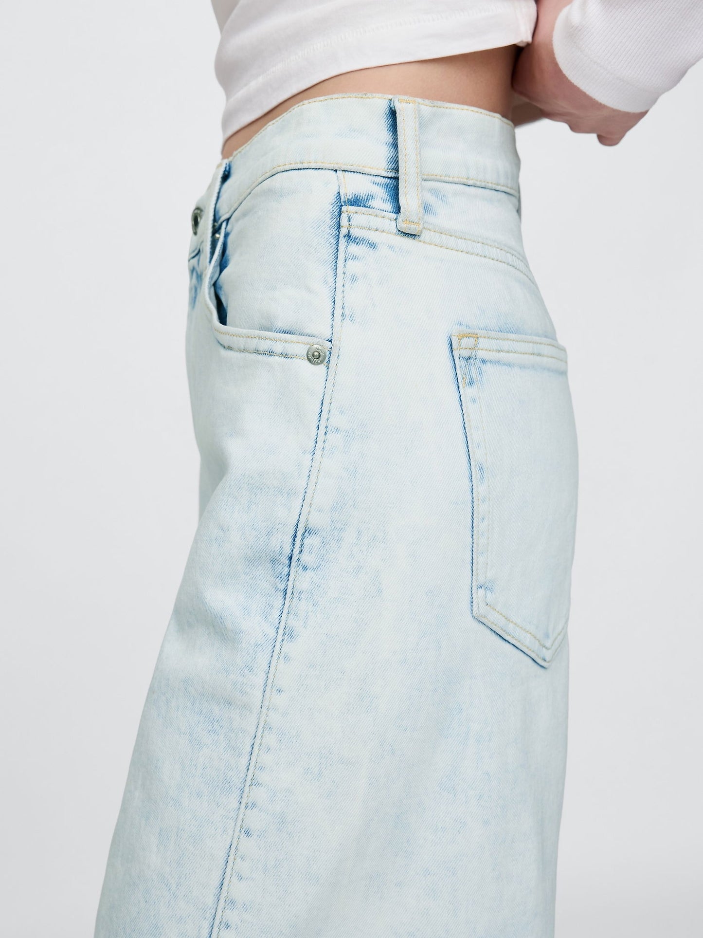Mavi High Rise Stride Wide-leg Jean Pantolon