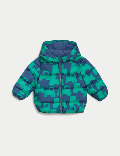 Stormwear™ Kapüşonlu Puffer Şişme Mont (0-3 Yaş)