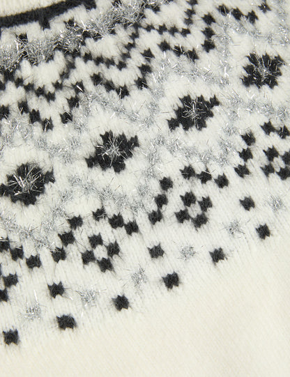 Fair Isle Desenli Kazak (6-16 Yaş)