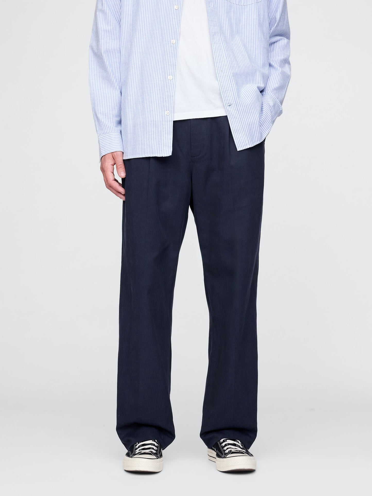 Lacivert Ultrasoft Pileli Pantolon