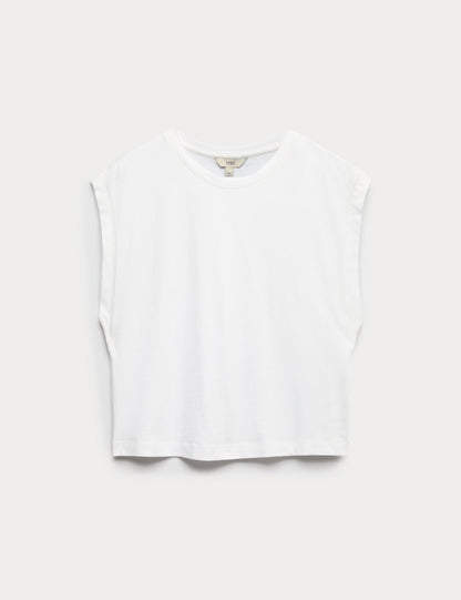 Saf Pamuklu T-shirt