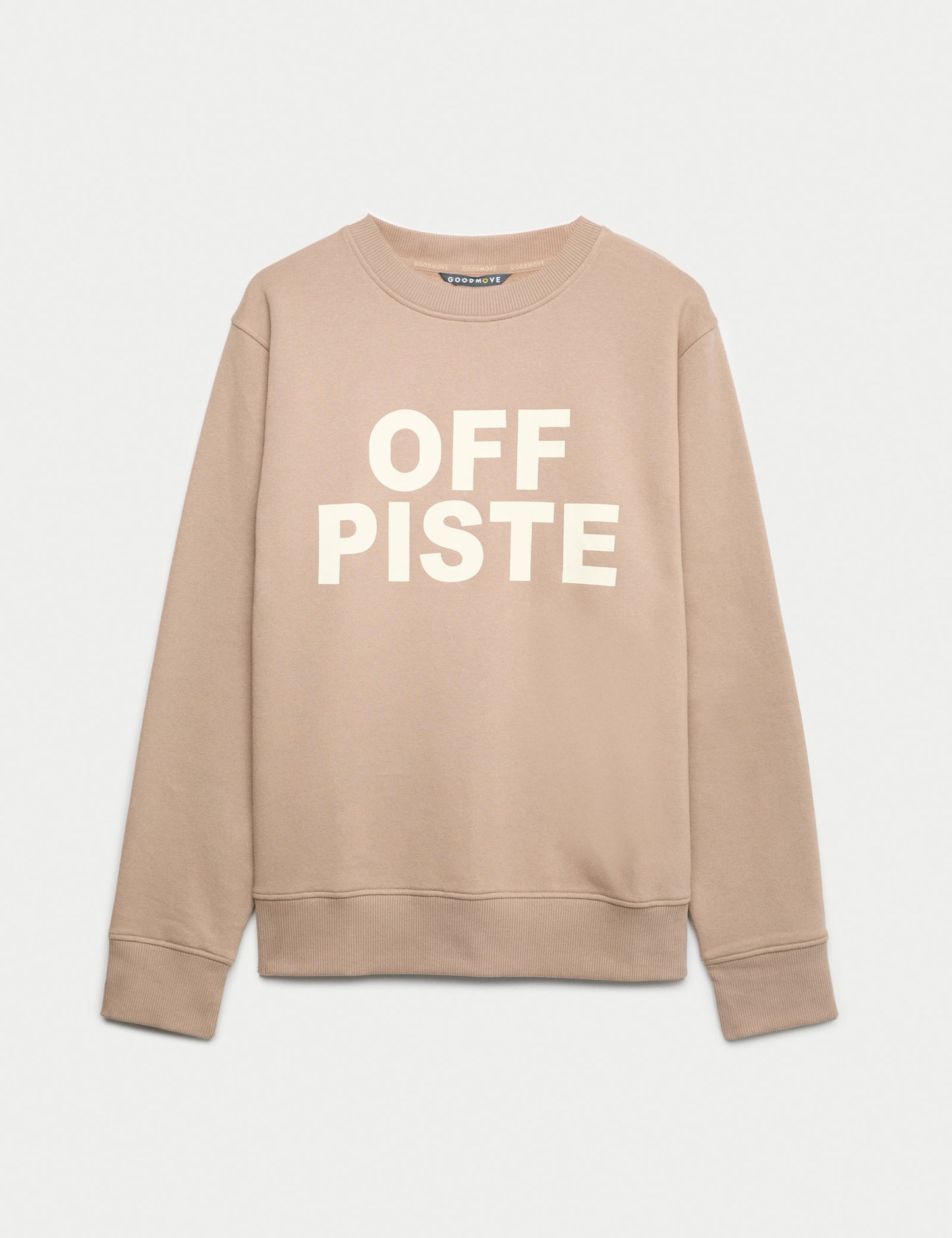 Pamuk Karışımlı Yuvarlak Yaka Kayak Sweatshirt